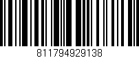 Código de barras (EAN, GTIN, SKU, ISBN): '811794929138'