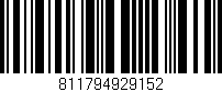 Código de barras (EAN, GTIN, SKU, ISBN): '811794929152'