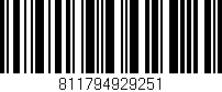 Código de barras (EAN, GTIN, SKU, ISBN): '811794929251'
