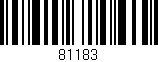 Código de barras (EAN, GTIN, SKU, ISBN): '81183'