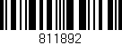 Código de barras (EAN, GTIN, SKU, ISBN): '811892'