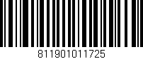 Código de barras (EAN, GTIN, SKU, ISBN): '811901011725'