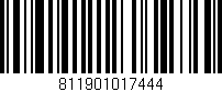 Código de barras (EAN, GTIN, SKU, ISBN): '811901017444'