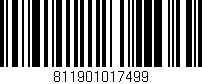 Código de barras (EAN, GTIN, SKU, ISBN): '811901017499'