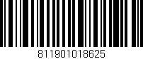 Código de barras (EAN, GTIN, SKU, ISBN): '811901018625'
