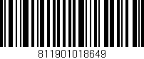 Código de barras (EAN, GTIN, SKU, ISBN): '811901018649'