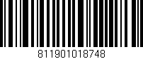 Código de barras (EAN, GTIN, SKU, ISBN): '811901018748'