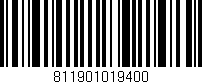Código de barras (EAN, GTIN, SKU, ISBN): '811901019400'