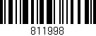 Código de barras (EAN, GTIN, SKU, ISBN): '811998'