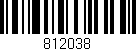 Código de barras (EAN, GTIN, SKU, ISBN): '812038'