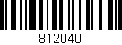Código de barras (EAN, GTIN, SKU, ISBN): '812040'