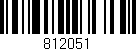 Código de barras (EAN, GTIN, SKU, ISBN): '812051'