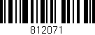 Código de barras (EAN, GTIN, SKU, ISBN): '812071'