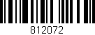 Código de barras (EAN, GTIN, SKU, ISBN): '812072'
