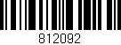 Código de barras (EAN, GTIN, SKU, ISBN): '812092'
