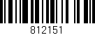 Código de barras (EAN, GTIN, SKU, ISBN): '812151'