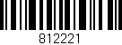 Código de barras (EAN, GTIN, SKU, ISBN): '812221'