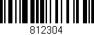 Código de barras (EAN, GTIN, SKU, ISBN): '812304'