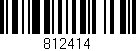 Código de barras (EAN, GTIN, SKU, ISBN): '812414'