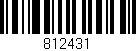 Código de barras (EAN, GTIN, SKU, ISBN): '812431'