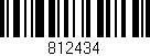 Código de barras (EAN, GTIN, SKU, ISBN): '812434'