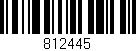Código de barras (EAN, GTIN, SKU, ISBN): '812445'