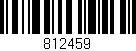 Código de barras (EAN, GTIN, SKU, ISBN): '812459'