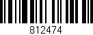 Código de barras (EAN, GTIN, SKU, ISBN): '812474'