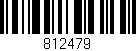 Código de barras (EAN, GTIN, SKU, ISBN): '812479'