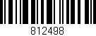 Código de barras (EAN, GTIN, SKU, ISBN): '812498'