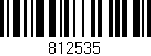 Código de barras (EAN, GTIN, SKU, ISBN): '812535'