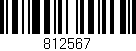 Código de barras (EAN, GTIN, SKU, ISBN): '812567'