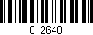 Código de barras (EAN, GTIN, SKU, ISBN): '812640'