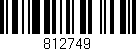 Código de barras (EAN, GTIN, SKU, ISBN): '812749'