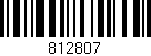 Código de barras (EAN, GTIN, SKU, ISBN): '812807'