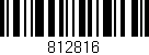 Código de barras (EAN, GTIN, SKU, ISBN): '812816'