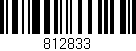 Código de barras (EAN, GTIN, SKU, ISBN): '812833'