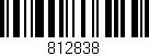Código de barras (EAN, GTIN, SKU, ISBN): '812838'