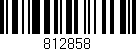 Código de barras (EAN, GTIN, SKU, ISBN): '812858'