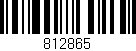 Código de barras (EAN, GTIN, SKU, ISBN): '812865'