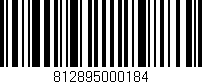 Código de barras (EAN, GTIN, SKU, ISBN): '812895000184'