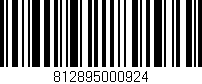Código de barras (EAN, GTIN, SKU, ISBN): '812895000924'