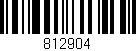 Código de barras (EAN, GTIN, SKU, ISBN): '812904'