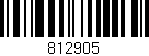 Código de barras (EAN, GTIN, SKU, ISBN): '812905'