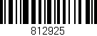 Código de barras (EAN, GTIN, SKU, ISBN): '812925'