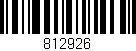 Código de barras (EAN, GTIN, SKU, ISBN): '812926'