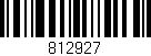 Código de barras (EAN, GTIN, SKU, ISBN): '812927'