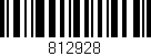 Código de barras (EAN, GTIN, SKU, ISBN): '812928'