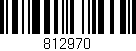 Código de barras (EAN, GTIN, SKU, ISBN): '812970'