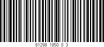 Código de barras (EAN, GTIN, SKU, ISBN): '81298_1950_0_3'